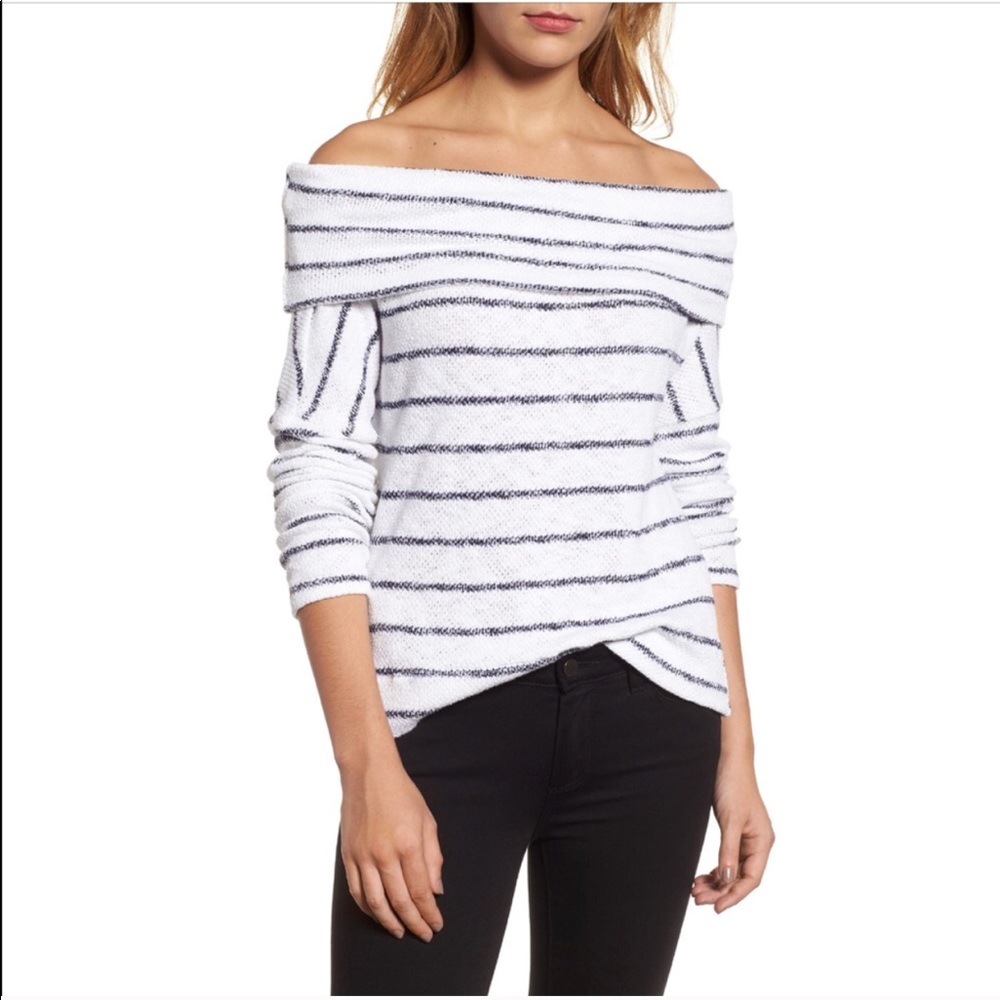 Nordstrom Off The Shoulder Sweater XS Caslon